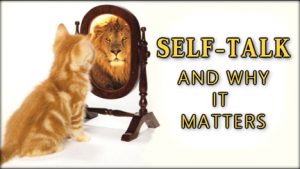 self talk cat lion mirror