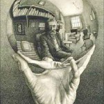 mirrored ball in hand