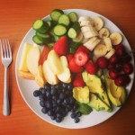 fruit on white plate