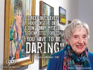 .... Frieda Lefeber age 100